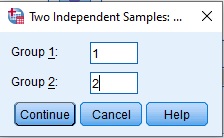 SPSS Menu For Mann Whitney U Test