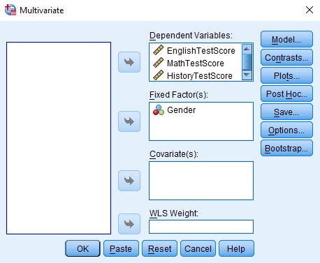 One-way MANOVA 2 One-Way MANOVA in SPSS